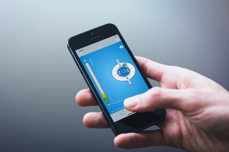 Screenshot der MIETHKE App. Sie hilft Hydrocephalus Shunts besser zu verstehen, erklärt Gravitationstechnologie und erlaubt einen Blick ins Innere der MIETHKE Shunts.
